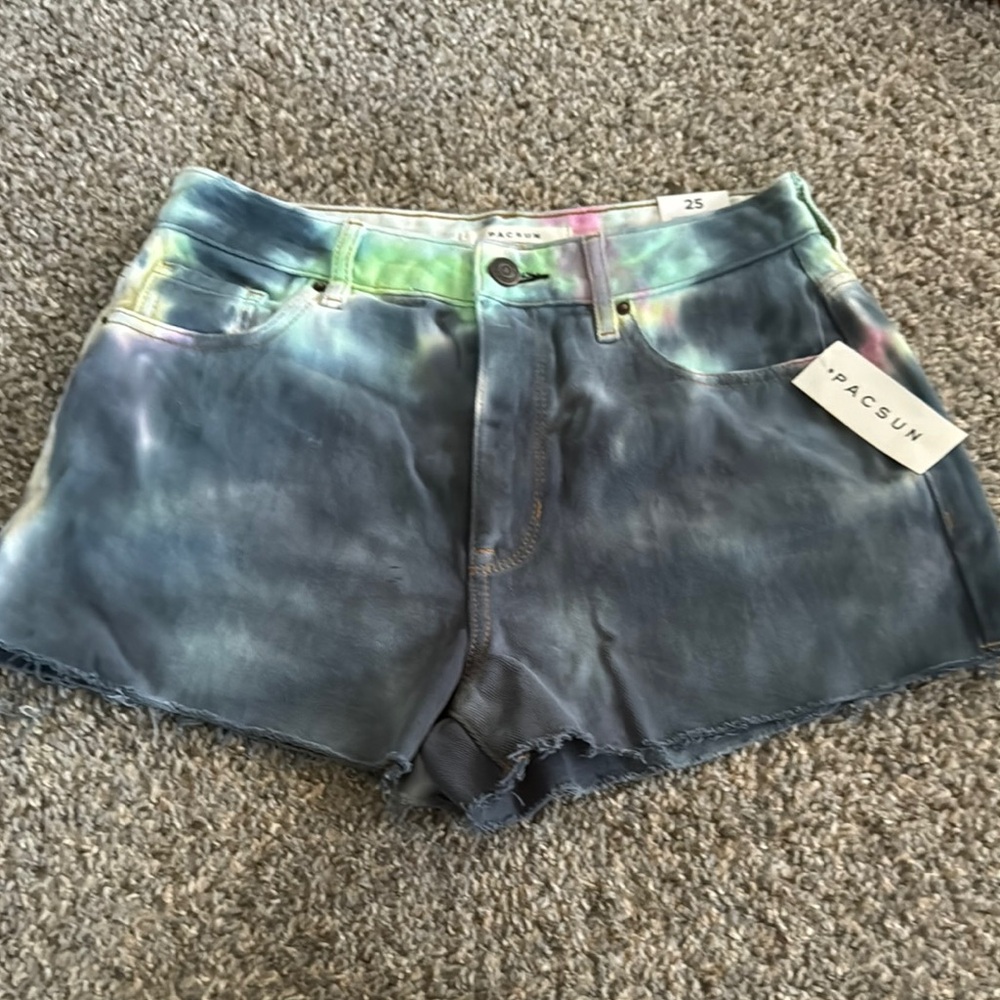 PacSun Tie-Dye Denim Shorts